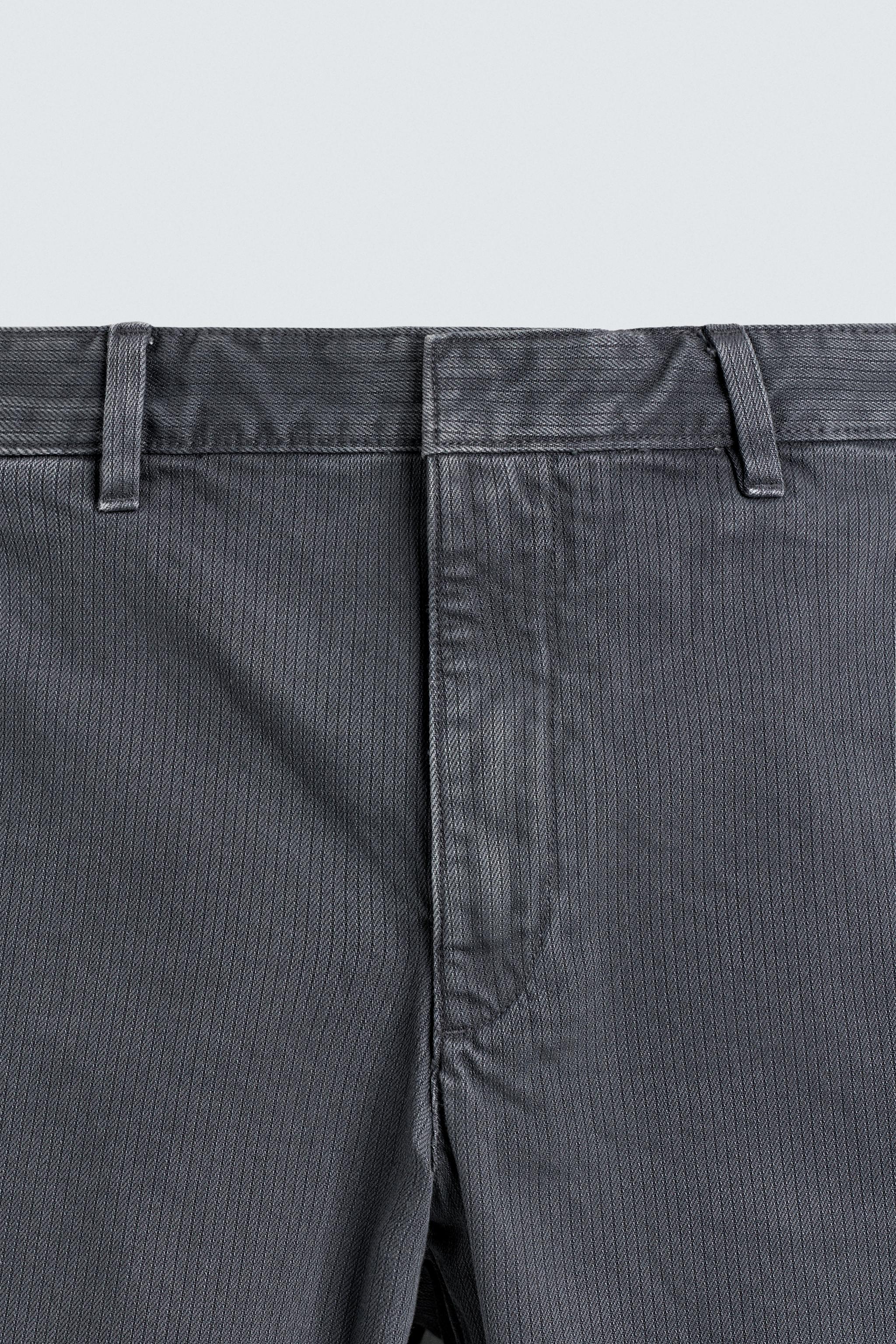 PANTALON STRUCTURÉ EN COTON LAVÉ
